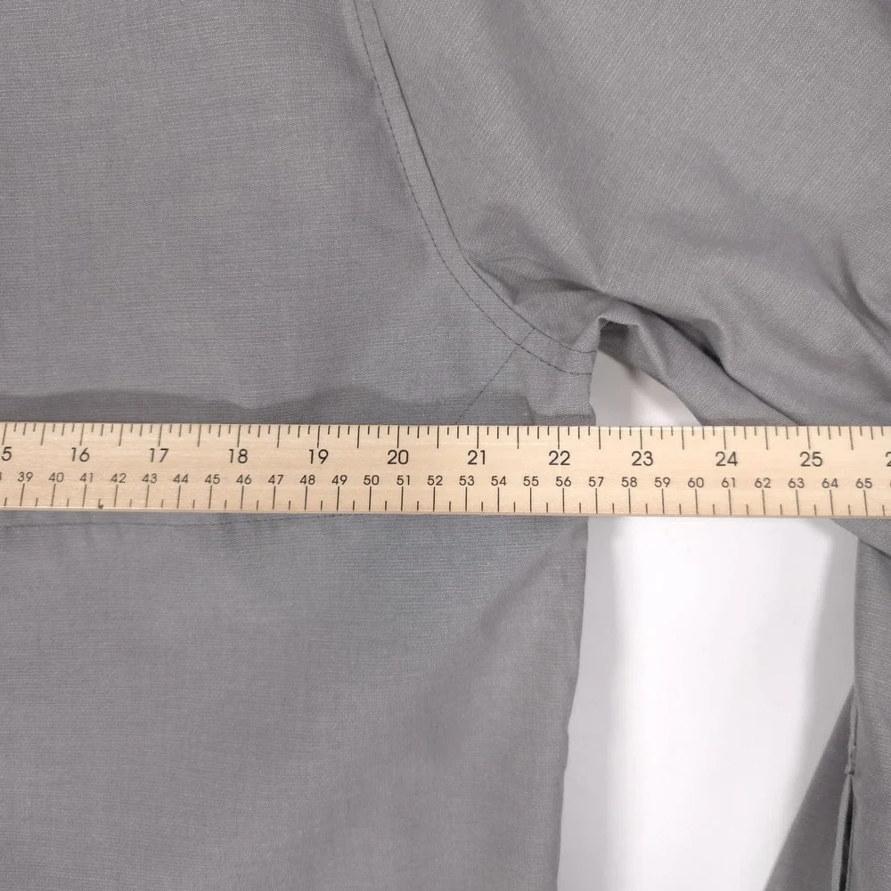 THE NORTH FACE‎ Men's Button Up Shirt LARGE Gray Long Sleeve Outdoor Hiking